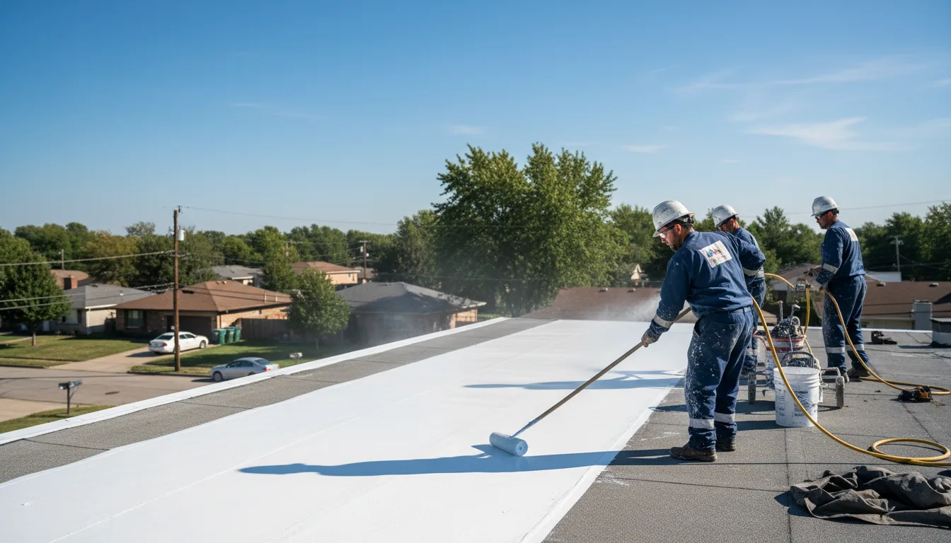Commercial roof coating in Clements, CA near me